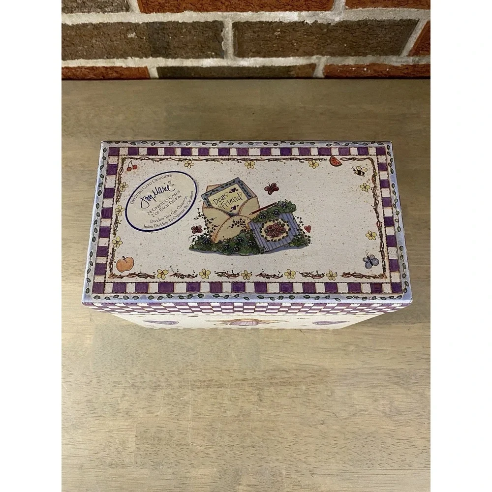 JOY MARIE Card Organizer With Assortment Of Cards And Dividers